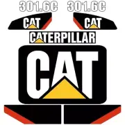 Decal Sticker Set CAT 301.6C Mini Digger Excavator Decal Set