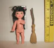 MINIATURE DOLL RE-MENT WITCH BROOM ACCESSORY NO DOLL INCLUDED