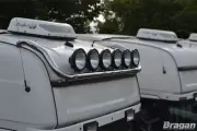 Roof Bar + LEDs + Spot Lamps For Volvo FMX Low Standard Sleeper Cab 2021+ Chrome