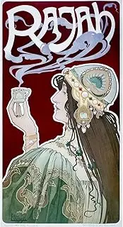 ARTICULOZY Giclee Print Rolled - Rajah by Henri Privat-Livemont - 24x18 Inch Canvas Wall Decor Art Print