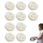 10pcs Natural Loofah Luffa Slices Soap Box Tray Tool Cleaner Sponge Soap Holder