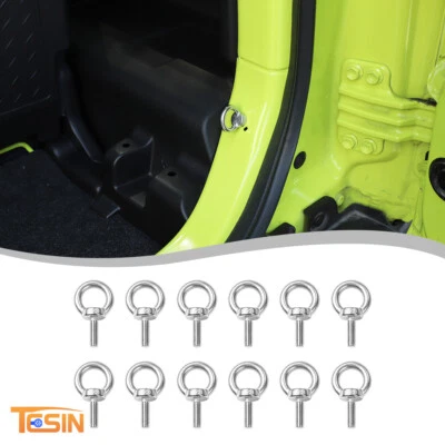 Screw Quick Removal Fastener Thumb Screw Ring Tool For Suzuki Jimny 2019+ Silver