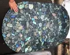 Labradorite Stone Dining Center Table Top, Agate Stone Office Counter Desk Top