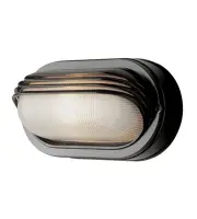 Trans Globe Lighting 4123-BK Allegra 1 Light 9 inch Black Outdoor Bulkhead