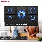 GASLAND chef 5 Burner Gas Cooktop 90cm NG LPG Glass Top Cast Iron Trivet Gas Hob