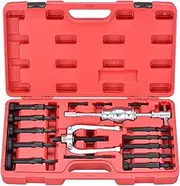 16 PCS Blind Hole Collet Bearing and Seal Puller Kit Inner Bearing ctor Slide Hammer Pilot rt Bearing Removal Tool Au tive Repair Black & Silver 16 PCS