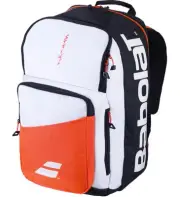 Babolat Pure Strike Tennis & Pickleball Backpack, 374, White Black Red