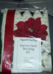 Keepsake Quilting Kit ~ Joyeux Noel Christmas Stocking Kit