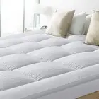 2" Extra Thick Mattress Topper Cloud-like Quilted Cotton Top Pad Fitted Skirt