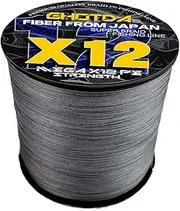 LLEIIshen Super High Density 12Strands Braided Multifilament Fishing Line 11.3-54.5kg Multicolor PE Fishing Line 1000M/1640