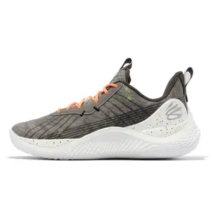 Under Armour 籃球鞋 Curry 10 男鞋 灰 潑墨 運動鞋 Treasure Island UA 3025623101