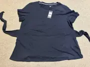 Tommy Hilfiger Majorca Casual Back Tie Tee Shirt Women’s Size XXL NAVY