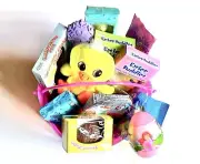 Large Assortment Easter Basket! New/Sealed Yum Chocolate/Candies + Egg W/Tattoos