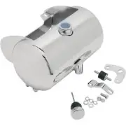 Drag Specialties 0710-0021 Chrome Custom Oil Tank for 84-99 Softail