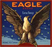 Portland Oregon Eagle Apple Fruit Crate Label Art Print