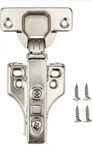 Amazon Basics AB-4019, Satin Nickel, 105-Degree Soft-Close Face Frame Hinge