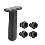Wine Saver Vacuum Pump with 4 Stoppers, Wine Stopper, Wine Preserver, Reusable