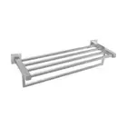 600Mm Towel Rack Holder With Shelf Square Towel Bar Towel Rails Chrome