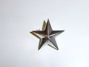 b6645s WW2 US Army General's Star pin back silver single R8C