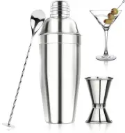Ohtomber 24OZ Cocktail Shaker Set - Bar Martini Drink Silver