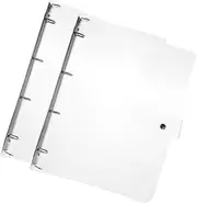 2Pcs Transparent Binder Notebook Covers Reusable Notebook Shells for Students Lightweight and Binder Shells for Classroom and Office Supplies