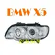 ●○RUN SUN 車燈,車材○● 全新 BMW 寶馬 98 99 00 01 02 X5 E53 LED 雙光圈 晶鑽投射魚眼大燈