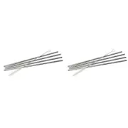 2 x 4pc Wiltshire Reusable Stainless Steel Drinking Straws