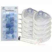 10-Pack Adjustable ADULT CPR Training Masks w Valves, Seals Better on Manikins