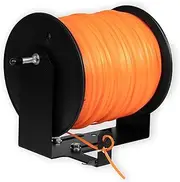 Iron Forge Weedeater Rack String Trimmer Line Holder - Built in Spool Line Cutter, Commercial Weed Wacker Holder String Mount for Lawn Care, Supports 3 & 5 LB Spools - Trimmer Racks for Open Trailers