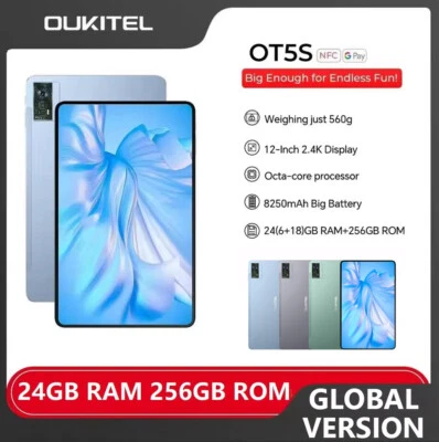 Oukitel OT5S Tablet 12'' 2.4K Display 8250mAh 16MP Camera 4G LTE Global Version