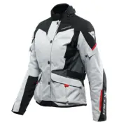 Women's Jacket Motorcycle Dainese Tempest 3 Lady Dry Glacier Grey Black Red) TG
