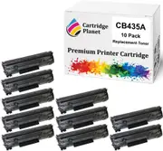 10 Pack Compatible Toner Cartridge Replacement for HP CB435A 35A (1,500 Pages) for HP Laserjet P1005 P1006