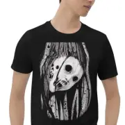 Anime Girl Scary Horror Monster Two face Short-Sleeve Unisex T-Shirt