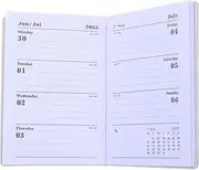 SECFOU Planner Notebook 2025 Yearly Schedule Portable Size for Student Daily Planning