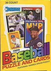 1989 Donruss Baseball Wax Box (36 Sealed Packs) Look for the Ken Griffey Jr. Rookie Card