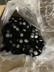 28-400 Thread Ribbed Black Plastic Bottle Caps Foam Lined 5500 pcs-4 cents each