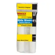 Whizz 44314 White Woven Shed-Resist Mini Paint Roller Cover 6.5 W x 1/4 Nap in.