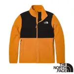 【美國 THE NORTH FACE】男新款 拼接保暖立領抓絨外套.夾克/機能性運動衫/4NA3-6R2 黃黑