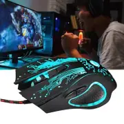 Gaming Wired Mouse 6 Buttons LED Backlit Light PC Laptop Computer quality R5T4