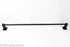 NEW 600mm Single TOWEL RAIL Holder BAR BLACK MATTE matt MODERN SOLID QUALITY NEW