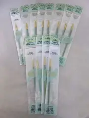 12 Pack Royal Crafter's Choice Fabric Painting Round Scrubber 9395: Size 0 & 2/0