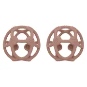 2x Playground Baby/Infant 10.5cm Silicone Teething Ball Teether Toy 3m+ Rose