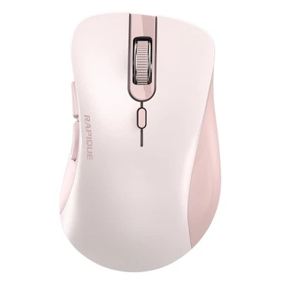 Bluetooth Wireless Mouse - Dual Bluetooth & 2.4 GHz USB Receiver, Ergonomic D...
