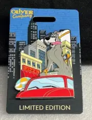 Disney WDI Oliver and Company 35th Anniversary Dog Einstein LE 300 Cast Pin