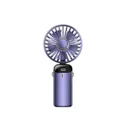 Handheld Usb Mini Silent Fan Digital Display Folding Aromatherapy Cooler