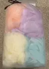 4 Pieces Loofah Bath Sponge 50G/Pcs Bath Puffs Body Wash Sponge for Shower E