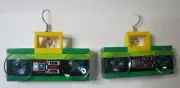 LEGO Loop Earrings - Yellow Handle Boom Box - (2 Pieces)