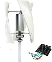 5000W Wind Generator Kit,48V 24V 12V Portable Wind Power Turbine Generator Kit Low Noise with 3 Blade/Controller for Home, Outdoor, Garden Lighting,48V