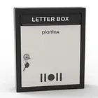High Grade Big Size Letter Box for Home BOX for Wall with Key Lock Black & Ivory