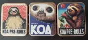 Set of 3 Ltd. Ed. - Child Resistant Hinged-Lid Pre-Roll Storage Tin (Empty)